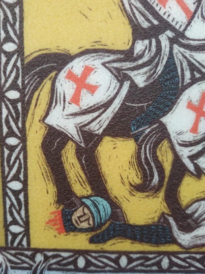 ראש צלבני כרות - פרט קומיקס